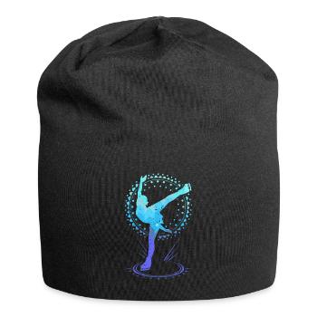 Eiskunstlauf Eiskunstläuferin Eistanz Schlittschuh - Jersey-Beanie - Schwarz - Vorne