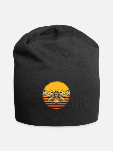 Biene - Jersey-Beanie - Schwarz