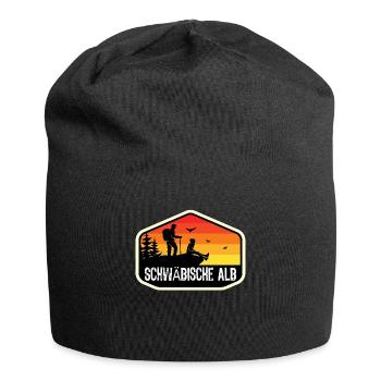 Schwäbische Alb Wandern Wanderurlaub Geschenk - Jersey-Beanie - Schwarz - Vorne