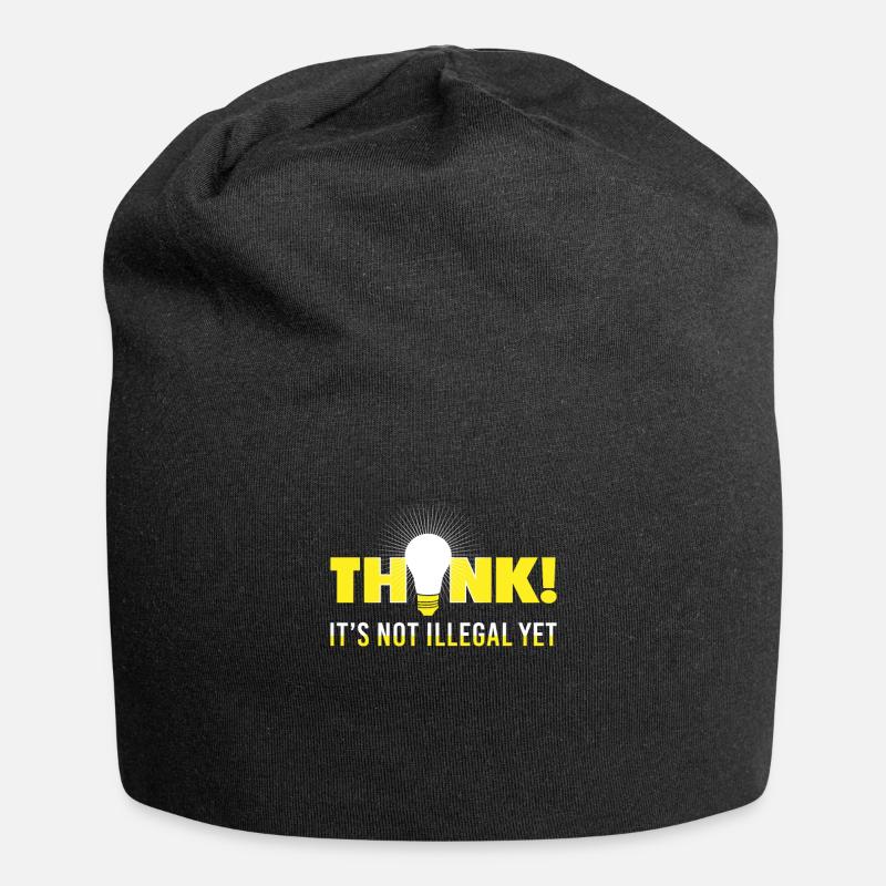 Je pense que ce n'est pas encore illégal - Dire drôle - Bonnet en jersey - noir