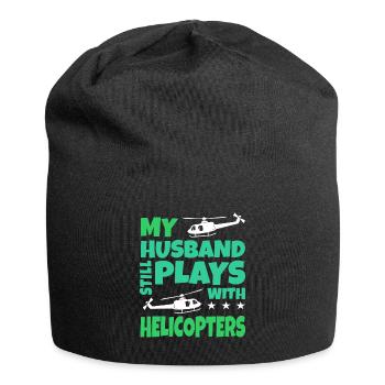 helicopter - Jersey Beanie - black - Front