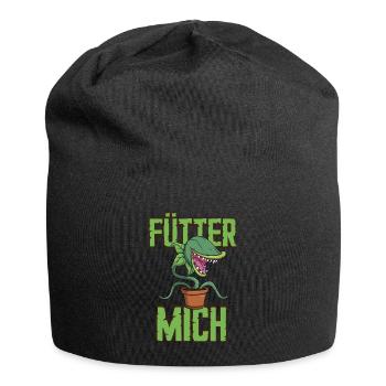 Venus Fliegenfalle Fleischfressende Pflanze - Jersey-Beanie - Schwarz - Vorne