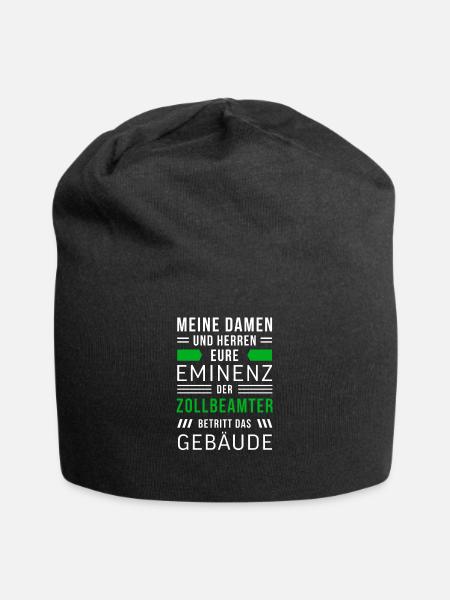 Zollbeamter Zoll Mitarbeiter Grenze Geschenk - Jersey-Beanie - Schwarz