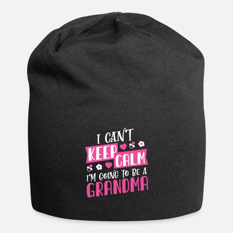 Expectant grandma gift idea - Jersey Beanie - black