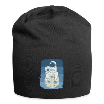 Astronaute Retro Universe Vintage Space Indie - Bonnet en jersey - noir - Devant