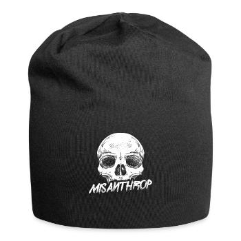 Misanthrop Misanthropie Menschenhasser Hasse - Jersey-Beanie - Schwarz - Vorne