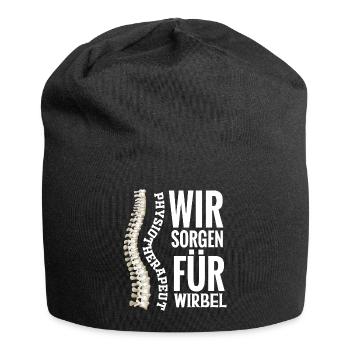 Physiotherapeut Physio Geschenk Physiotherapie - Jersey-Beanie - Schwarz - Vorne