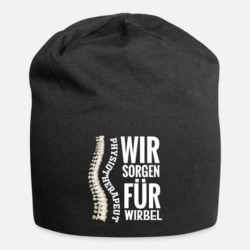 Physiotherapeut Physio Geschenk Physiotherapie - Jersey-Beanie - Schwarz