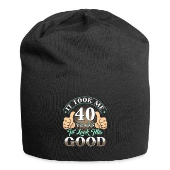 Took 40 Years - Jersey Beanie - black - Front