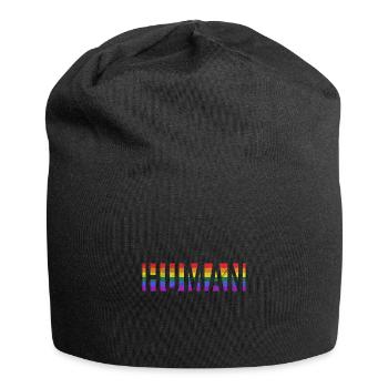 LGBT Flag Human - Jersey Beanie - black - Front
