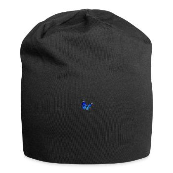 Papillon Bleu Doux Esthétique Emoji Papillon Mignon - Bonnet en jersey - noir - Devant