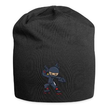 Ninja Inline Skates Rollschuhe für Inline Skater - Jersey-Beanie - Schwarz - Vorne