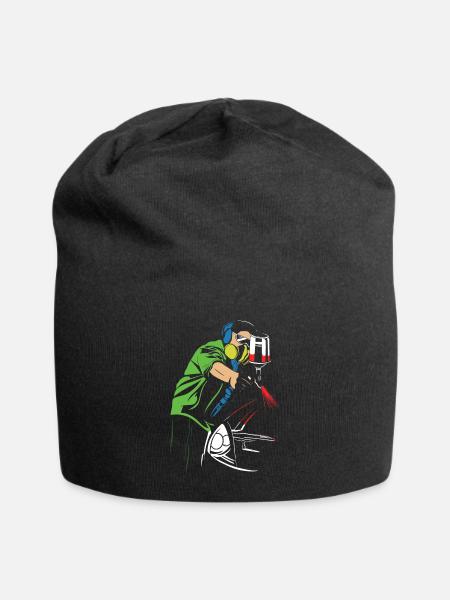 The greatest job in the world - Jersey Beanie - black