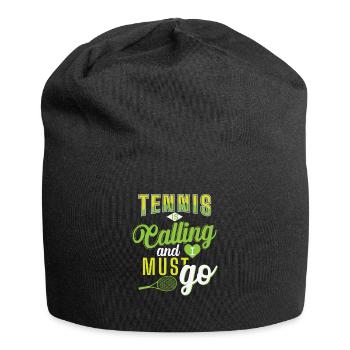Tennis "Tennis is Calling" - Jersey-Beanie - Schwarz - Vorne