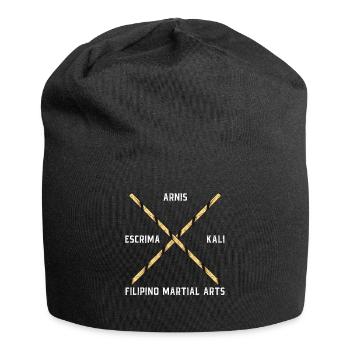 Arnis Escrima Kali Martial Art Self Defense - Jersey Beanie - black - Front