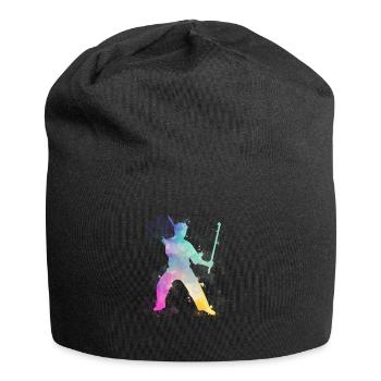 Silhouette Arnis Escrima Kali Martial Art - Jersey Beanie - black - Front