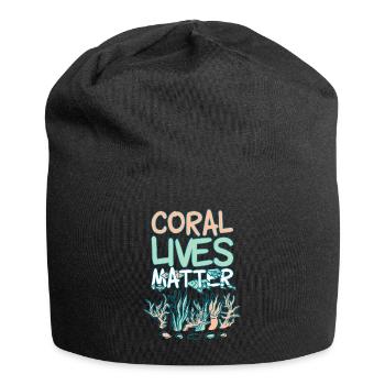 Coral Lives Matter - Jersey Beanie - black - Front