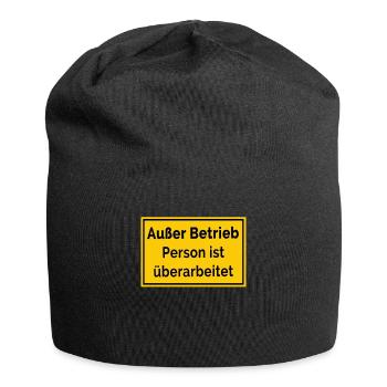 Lustige Schilder Bauarbeiter Außer Betrieb Bau - Jersey-Beanie - Schwarz - Vorne