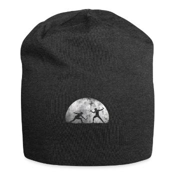 Mond Fechten Fechtsport Duell - Jersey-Beanie - Anthrazit - Vorne