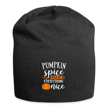 Pumpkin Spice makes everything nice - Bonnet en jersey - noir - Devant