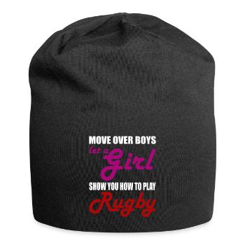 RUGBY WOMAN GIRL SISTER - Jersey Beanie - black - Front