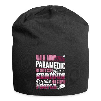 Paramedic Has Anger Issues - Jersey Beanie - black - Front