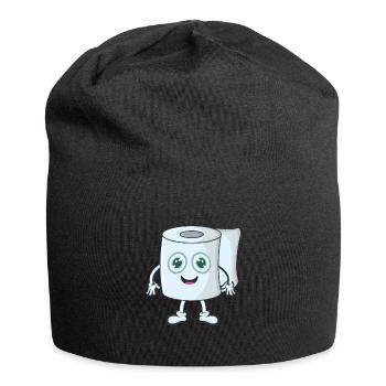Papier toilette papier - Bonnet en jersey - noir - Devant