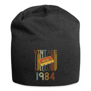 Vintage 1984 Retro - Jersey-Beanie - Schwarz - Vorne