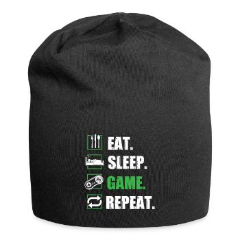 Cadeau d'anniversaire de joueur - Bonnet en jersey - noir - Devant