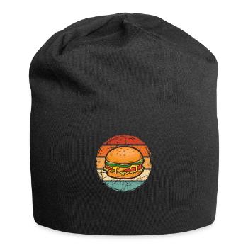 Burger hamburger - Jersey Beanie - black - Front
