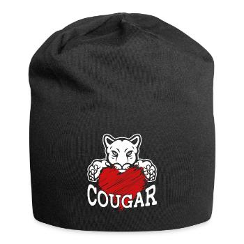 Coeur de Cougar - Bonnet en jersey - noir - Devant