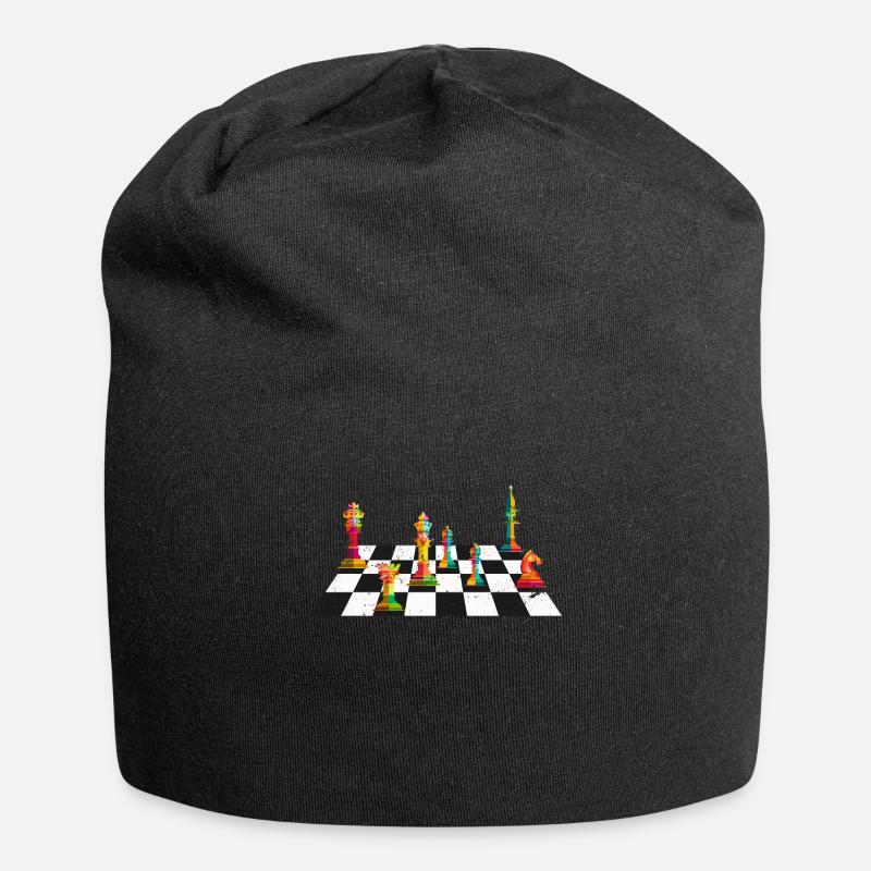 Schach Sport - Jersey-Beanie - Schwarz
