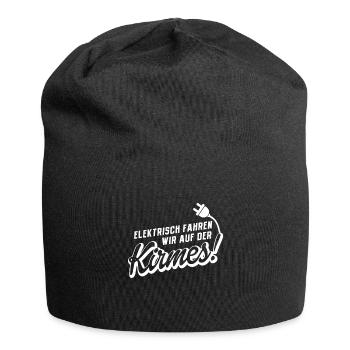 Elektrisch Fahren Wir Auf Der Kirmes - Jersey-Beanie - Schwarz - Vorne