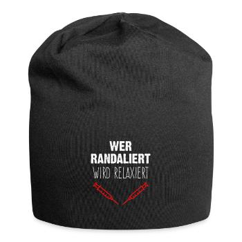 Krankenschwester Pflege Pflegepersonal - Jersey-Beanie - Schwarz - Vorne