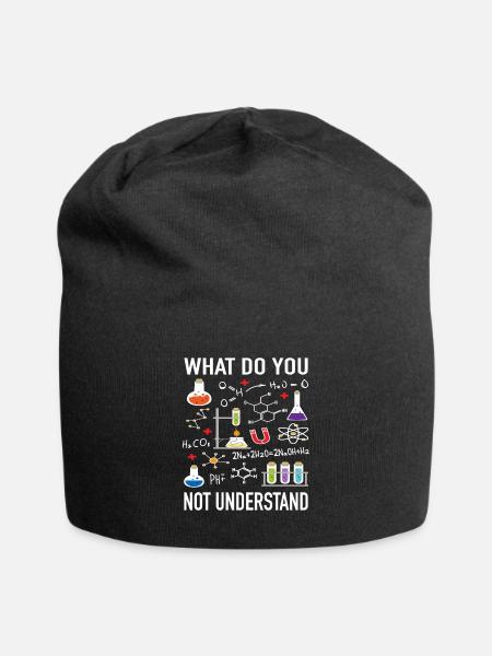Chimie Physique Scientifique Ce que je ne comprends pas - Bonnet en jersey - noir