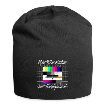 90s Costume Broadcast Break Test Image 90s Party - Jersey Beanie - black - Front