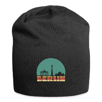 Skyline Berlin vintage - Bonnet en jersey - noir - Devant