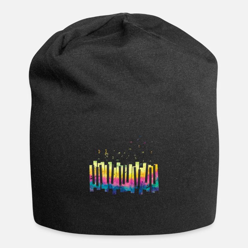 Piano Musiker - Jersey-Beanie - Schwarz