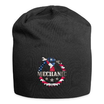 Mechaniker USA - Jersey-Beanie - Schwarz - Vorne