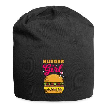 Burger hamburger - Jersey Beanie - black - Front
