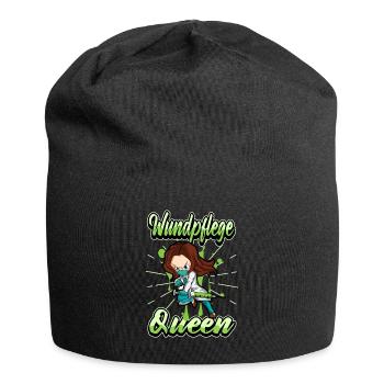 Lustig Krankenschwester Ärztin Spruch Geschenk - Jersey-Beanie - Schwarz - Vorne