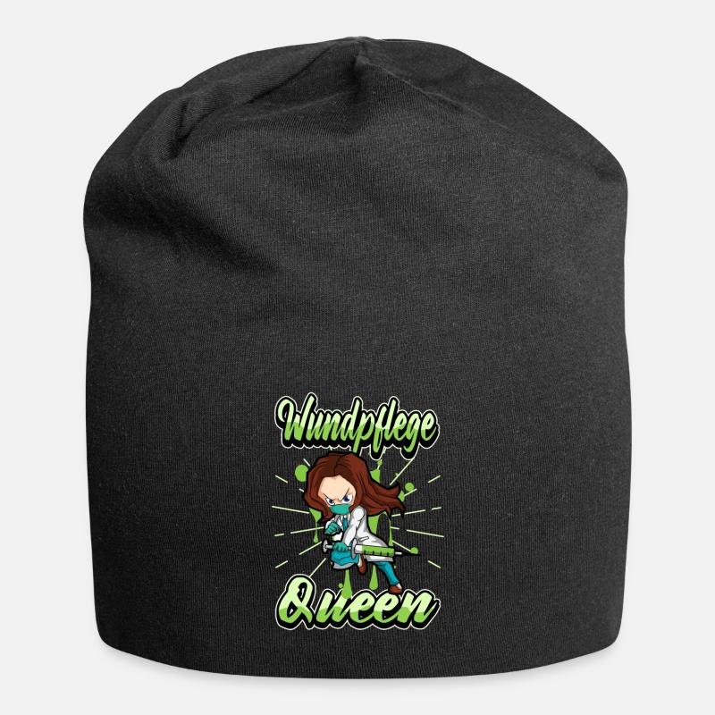 Lustig Krankenschwester Ärztin Spruch Geschenk - Jersey-Beanie - Schwarz