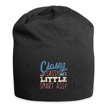 Besserwisser Streber Nerd - Jersey-Beanie - Schwarz - Vorne