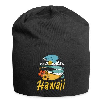 Été de surf à Hawaï - Bonnet en jersey - noir - Devant