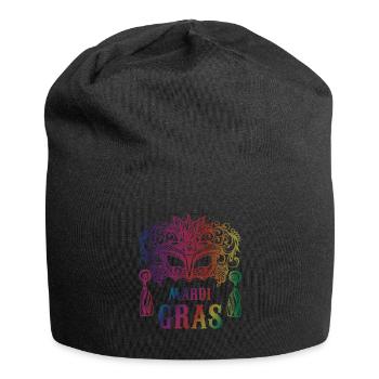 Mardi Gras | Masquerade | Carnival | Costumes | Tradition - Jersey Beanie - black - Front