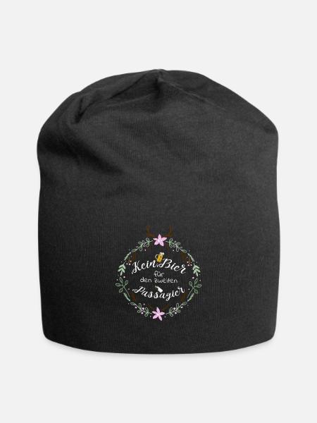 Schwangere Dirndl Ersatz Geschenk - Jersey-Beanie - Schwarz