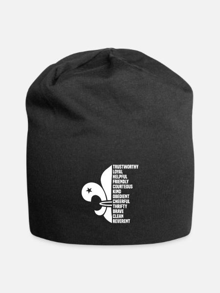 Boy Scout Laws - Jersey Beanie - black