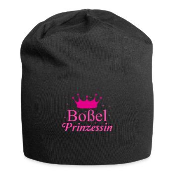 Boßel Prinzessin Boßeln Frauen Mädchen Geschenk - Jersey-Beanie - Schwarz - Vorne