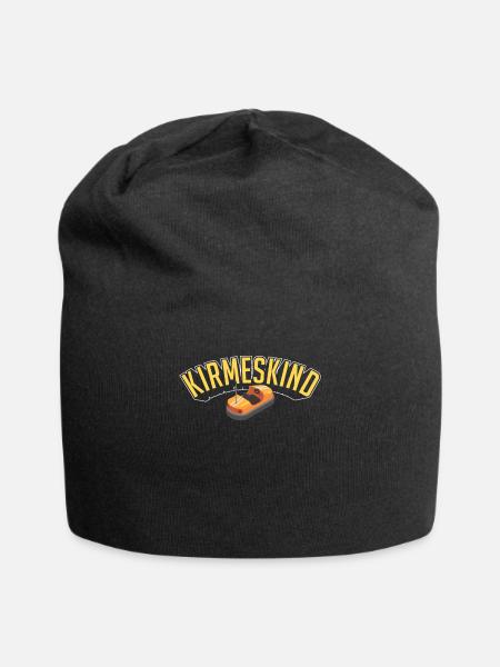 Rummel Kirmes Achterbahn Autoscooter Geschenk - Jersey-Beanie - Schwarz