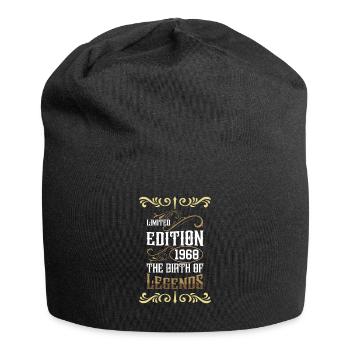 Geburtstag 1968 - Jersey-Beanie - Schwarz - Vorne